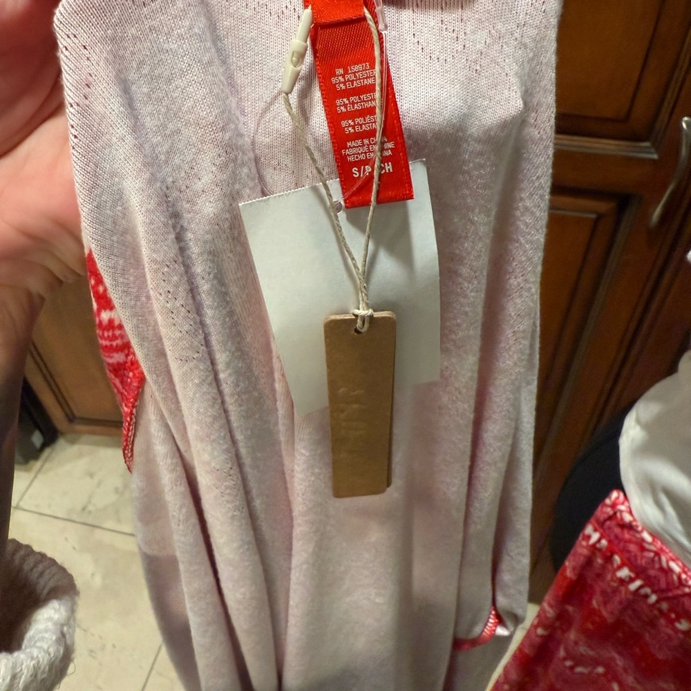 SKIMS Red Patterned Robe - Picture 5 of 6